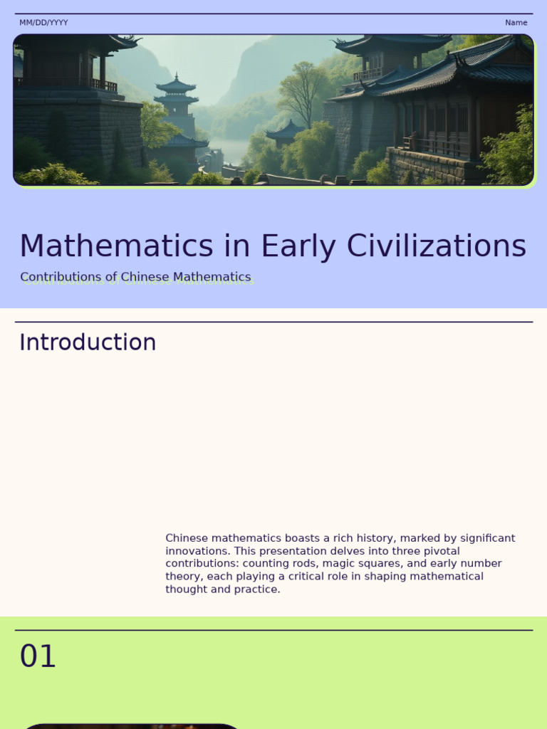 Chinese Mathematics: Key Innovations | PDF | Mathematics | Arithmetic