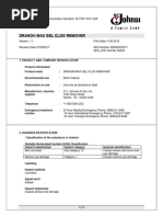 Drano Max Gel Safety Data Sheet | PDF | Toxicity | Working Conditions