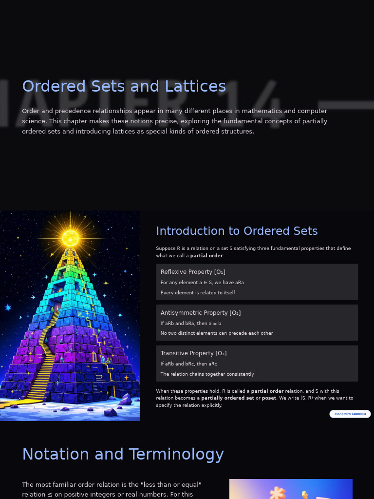 Understanding Lattices and Ordered Sets | PDF | Set (Mathematics ...