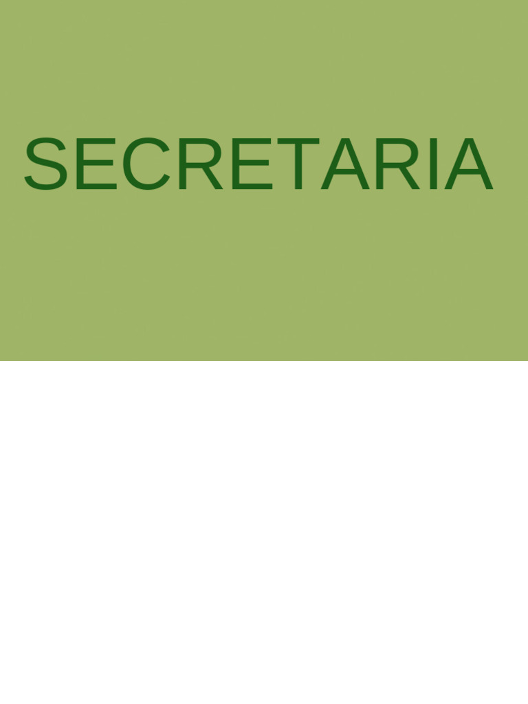 Secretaria | PDF