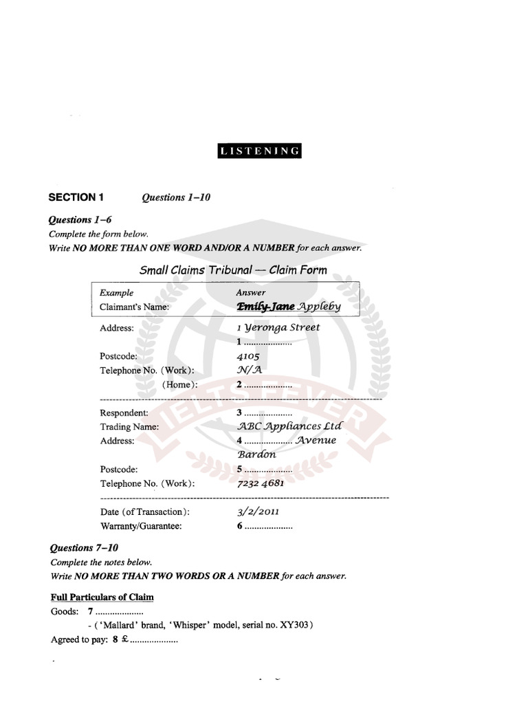 Ielts Fever Listening Practice Test 19 PDF | PDF