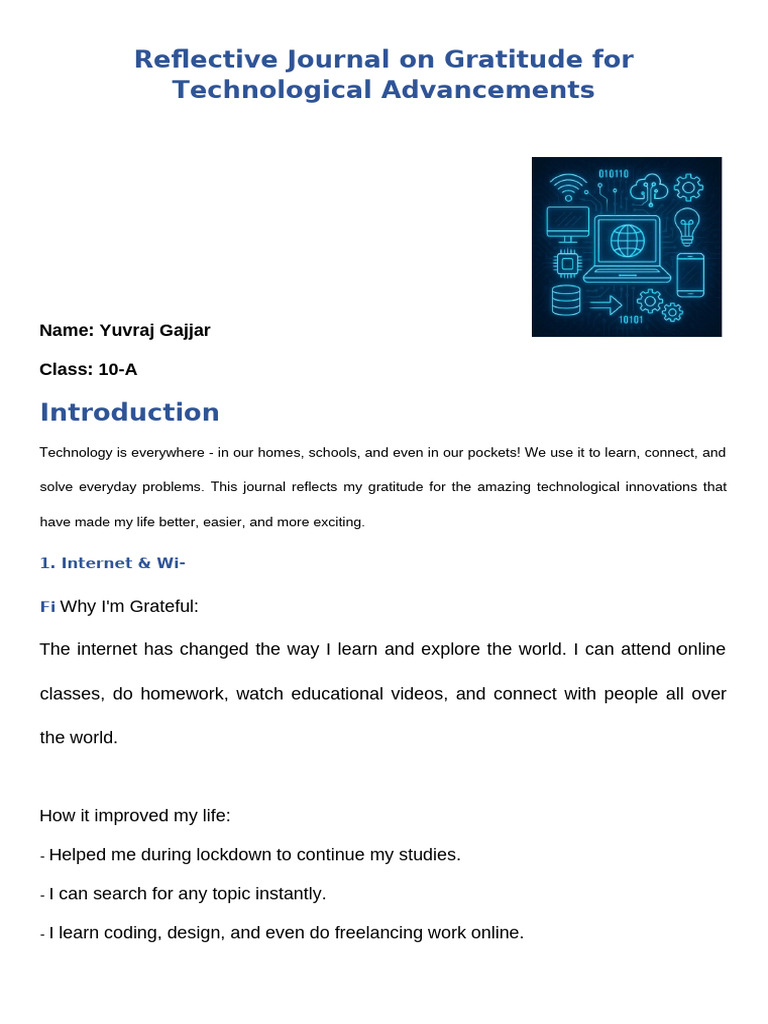 Grateful Reflections on Technology | PDF