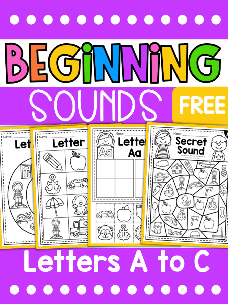 Beginning Sounds Worksheets Bundle | PDF