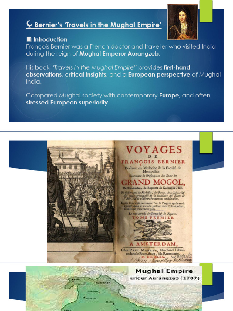 Bernier's Insights on Mughal Society | PDF | Mughal Empire | Trade