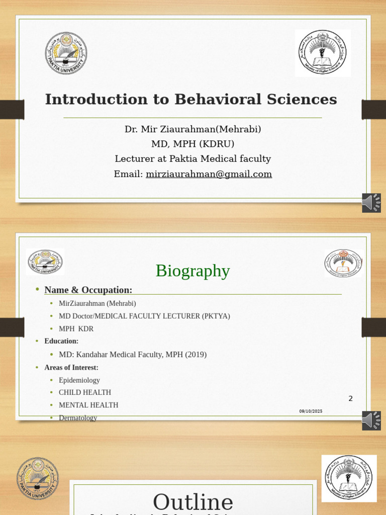 Introduction to Behavioral Sciences Course | PDF | Alternative Medicine ...
