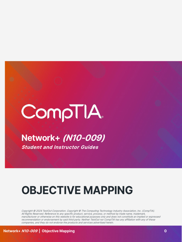 Network+ N10-009 Exam Objectives Guide | PDF | Osi Model | Computer ...