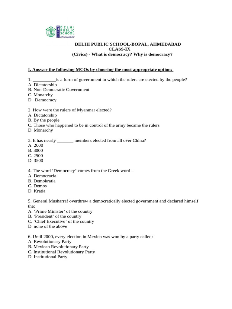 Chap 1 Civ Assignment | PDF | Democracy | Political Ideologies
