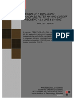 Design of A Dual Band Bandpass Filter Having