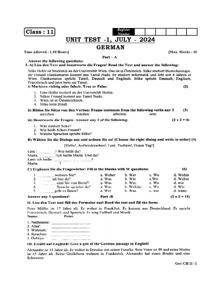 11th German - 250707 - 201301 | PDF