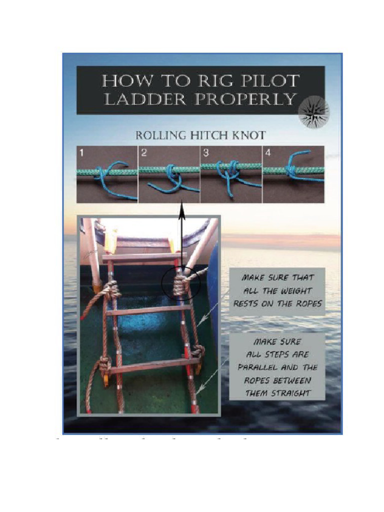 How To Rig A Pilot Ladder | PDF