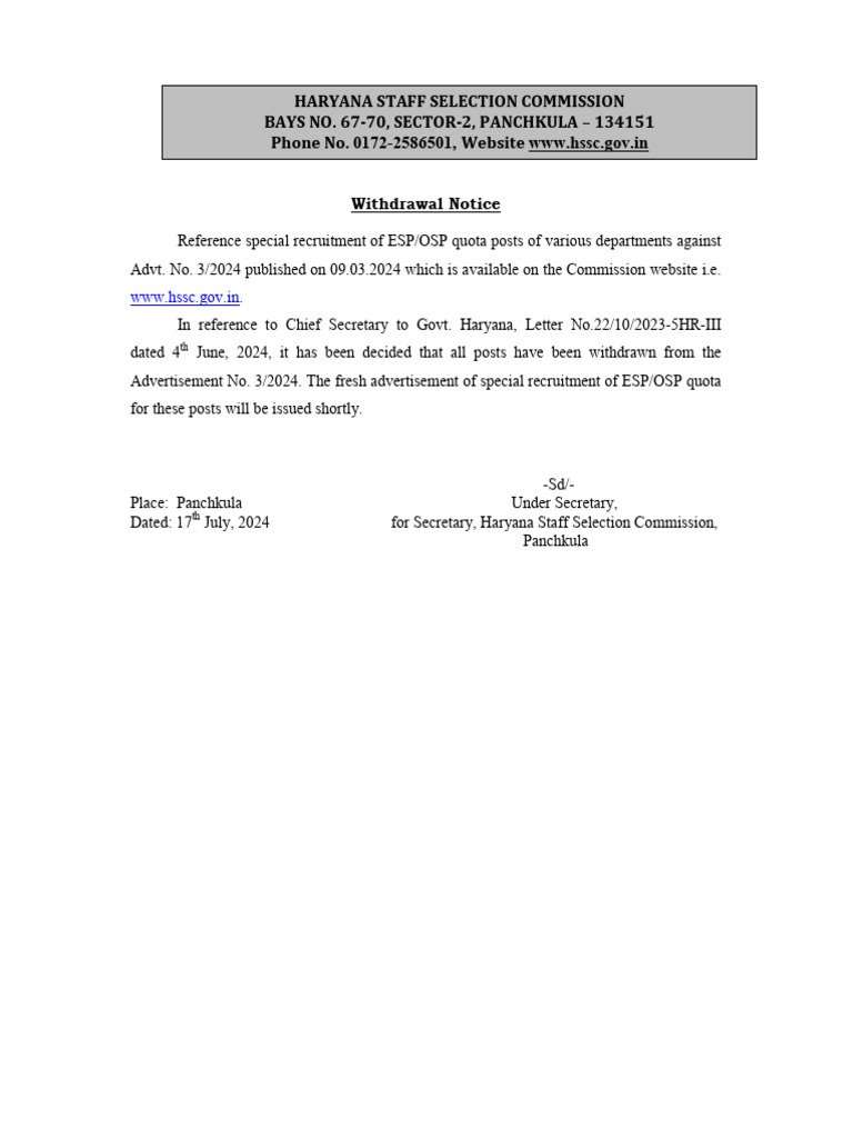 79287-Withdrawal Notice 17.7.2024 | PDF