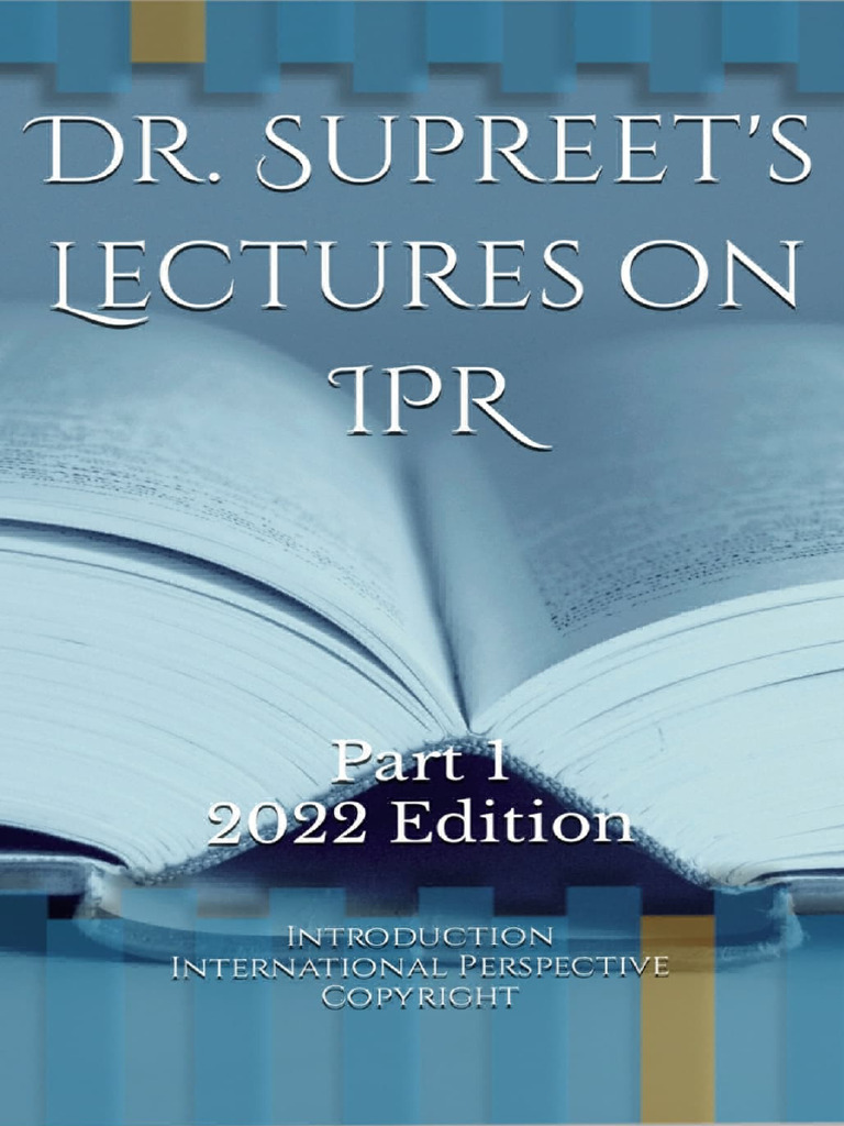 IPR Supreet Maam Notes Part 1 | PDF