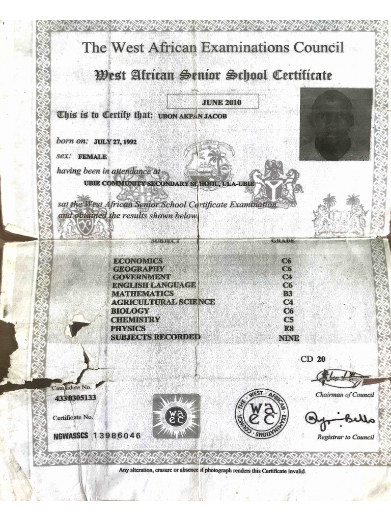 Waec Result | PDF
