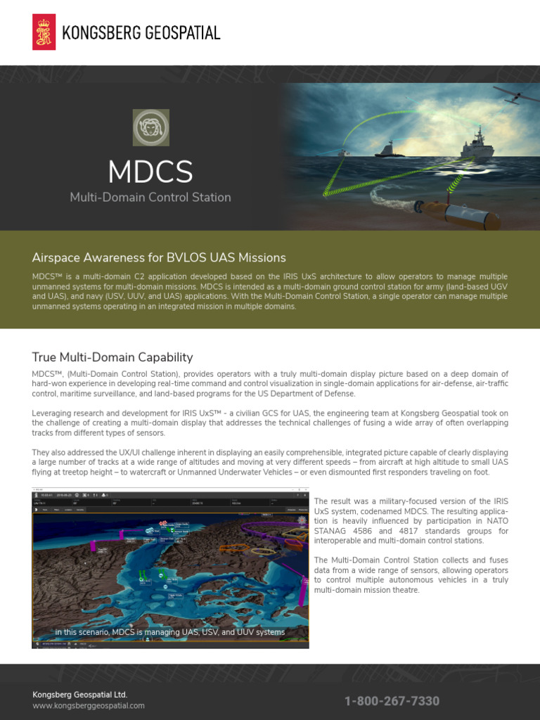 Multi-Domain Control Station for UAS | PDF | Unmanned Aerial Vehicle ...