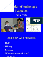 Principles of Audiologic Evaluation