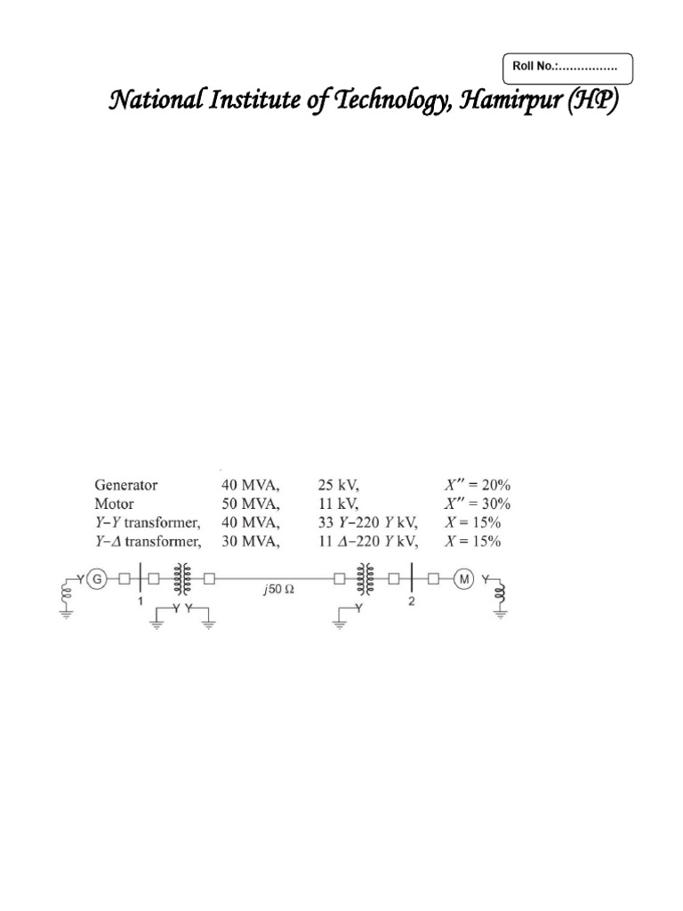 20BEE072 GAURAV KUMAR - Mid Sem-Power System Paper-March-2022 | PDF