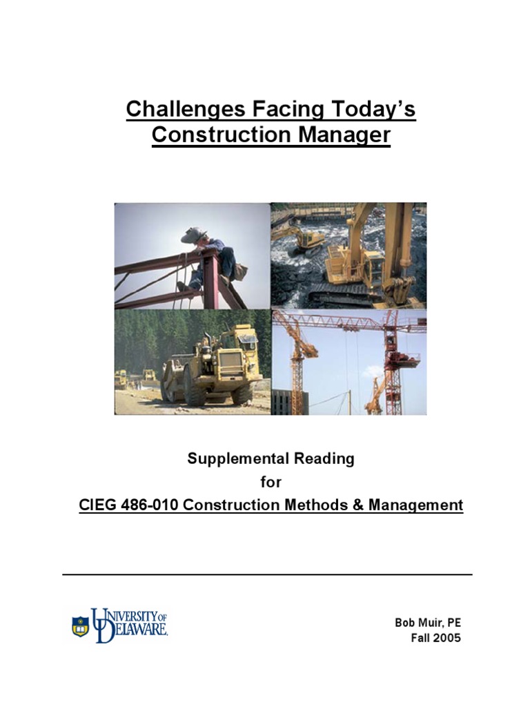 Challenges Facing Today's CM | PDF | Building Code | Employment