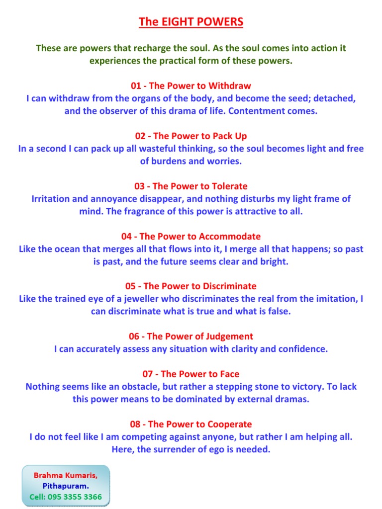 8 Powers - English | PDF | Career & Growth | Science & Mathematics