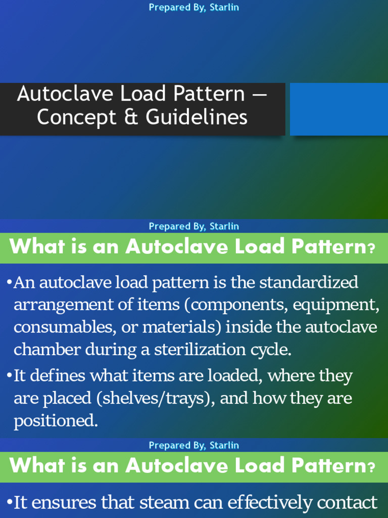 Autoclave Load Pattern Guidelines | PDF | Sterilization (Microbiology)