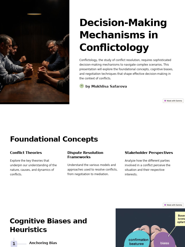 Decision-Making in Conflictology | PDF | Conflict Resolution | Negotiation