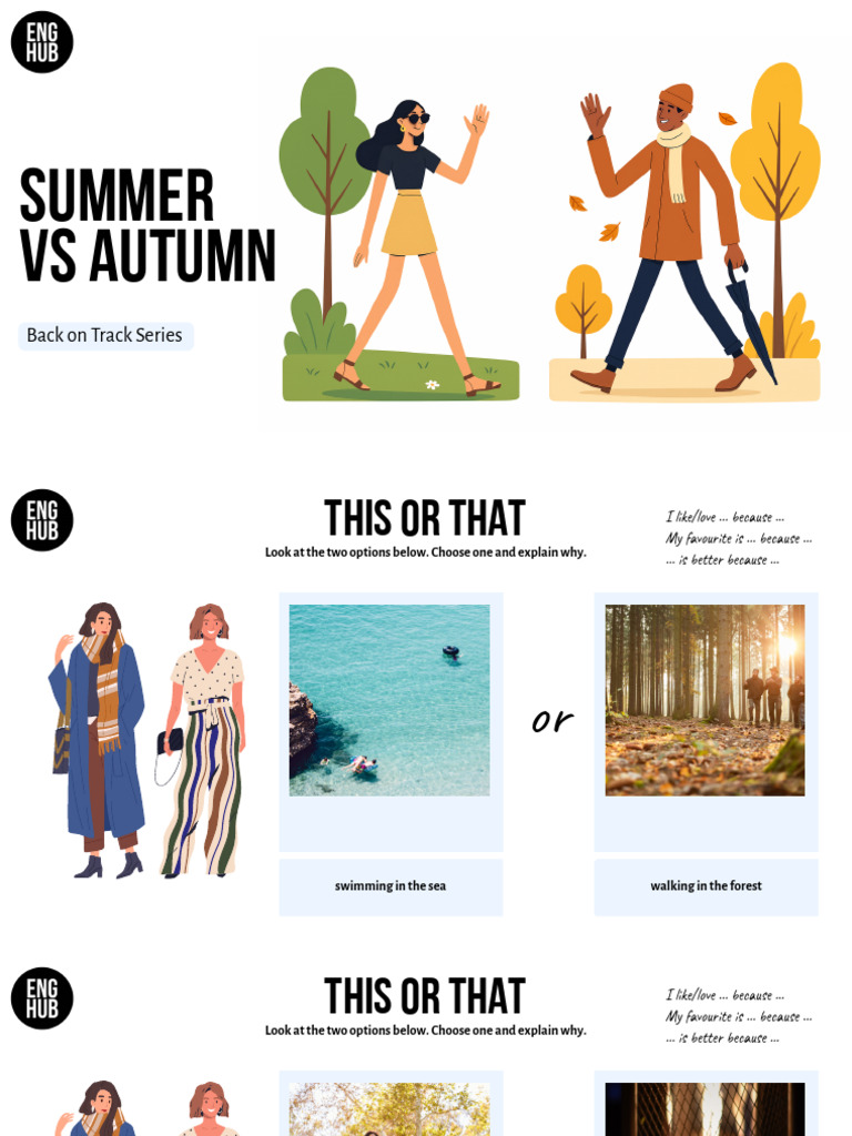 Summer vs Autumn: Seasonal Preferences Guide | PDF