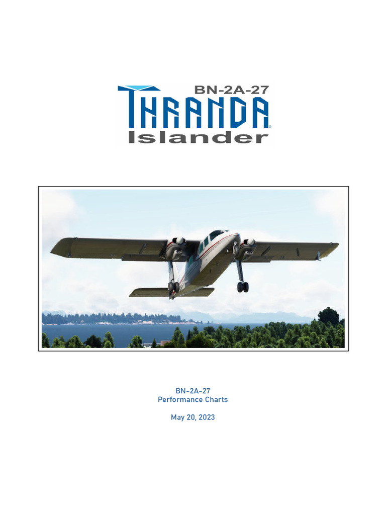 BN-2A Performance Charts Overview | PDF | Takeoff | Airspeed