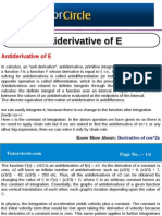 Anti Derivative of E