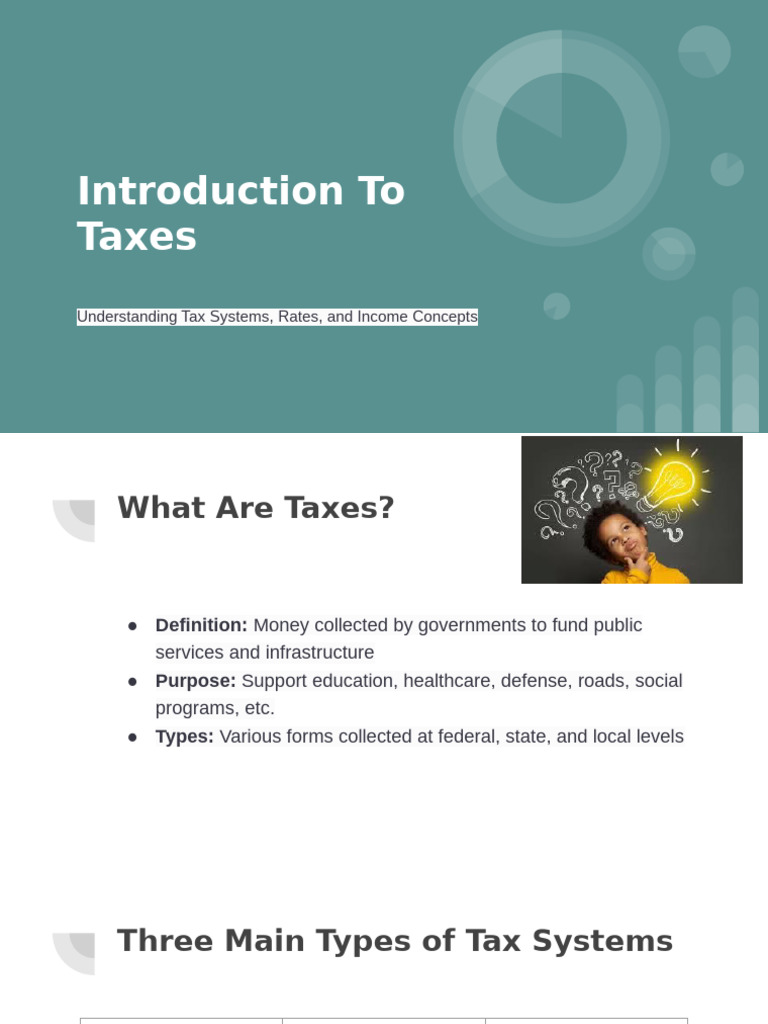 Understanding Tax Systems and Concepts | PDF | Taxation In The United ...