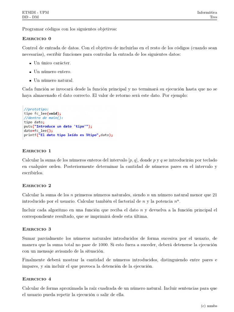 Ejercicios de Programación en Python | PDF | Función (Matemáticas ...