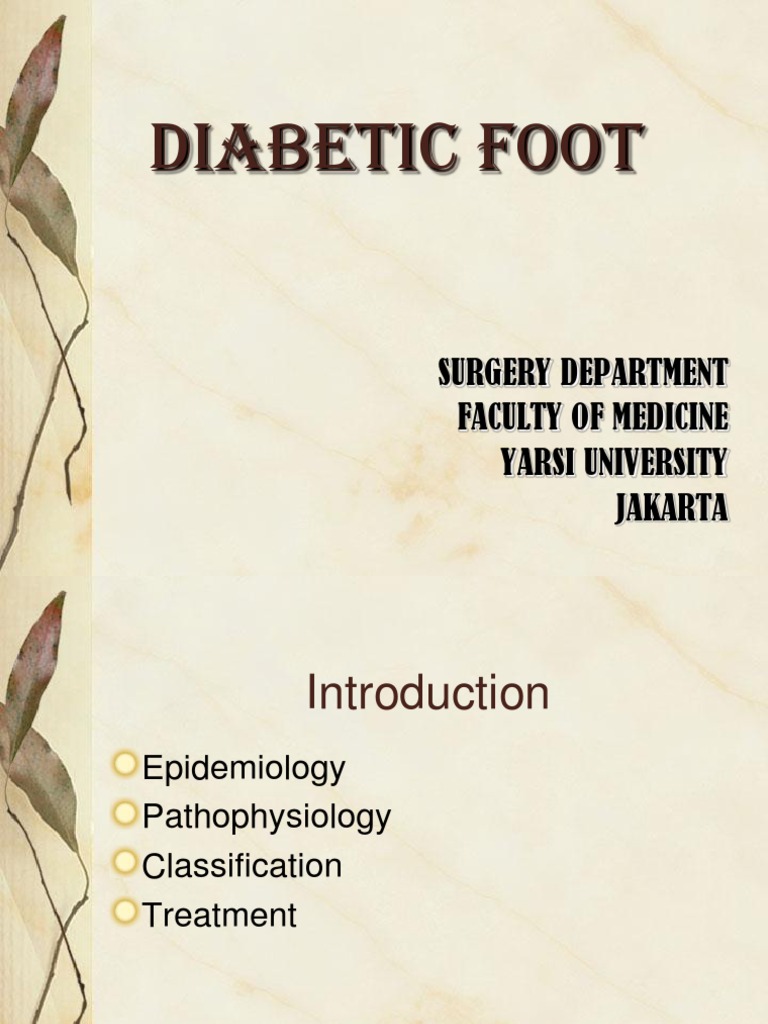 Diabetic Foot Kuliah | PDF | Peripheral Neuropathy | Toe