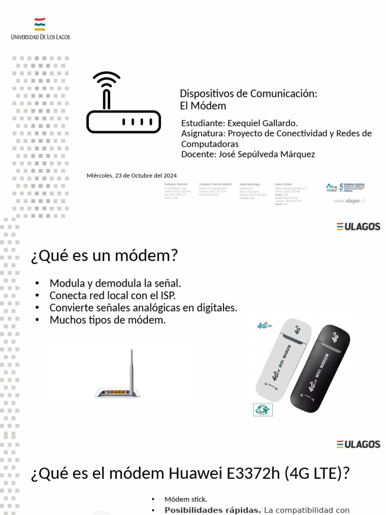 Dispositivos de Comunicación - Modem E.G | PDF | Protocolos de internet ...