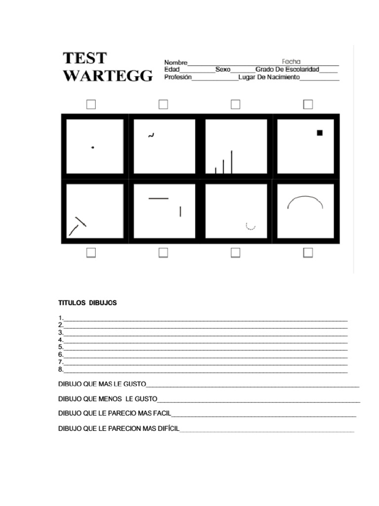 Test Wartegg | PDF