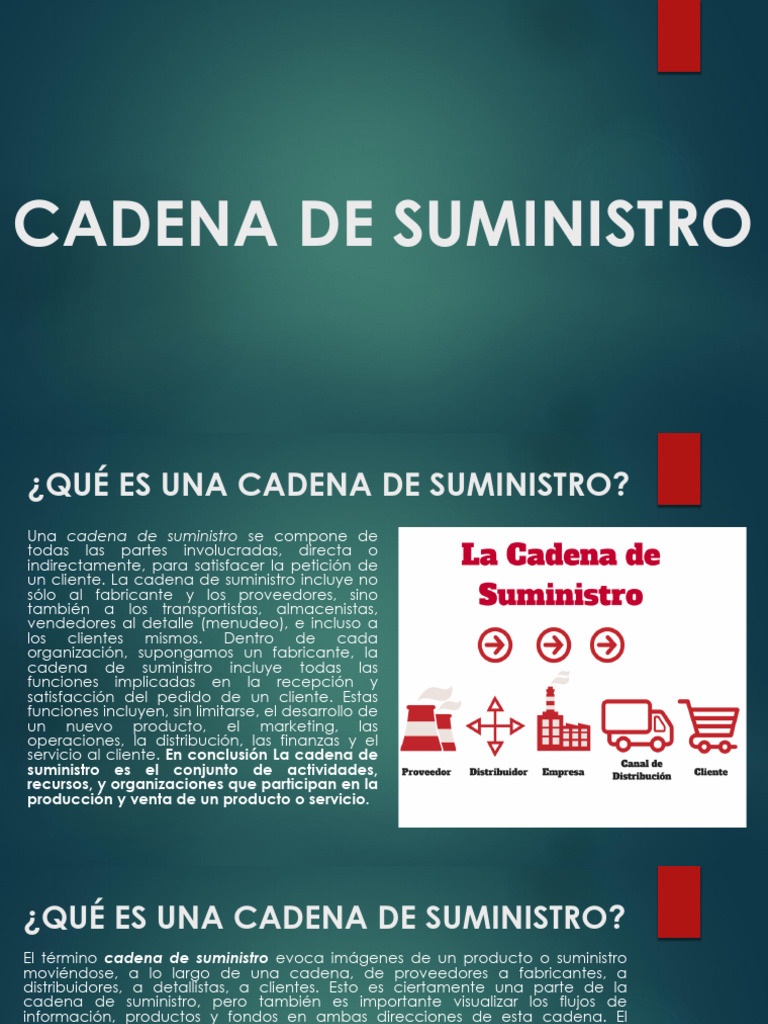 Objetivo de la Cadena de Suministro | PDF | Planificación | Negocios ...