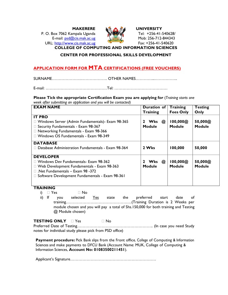 Application MTA | PDF | Technology & Engineering