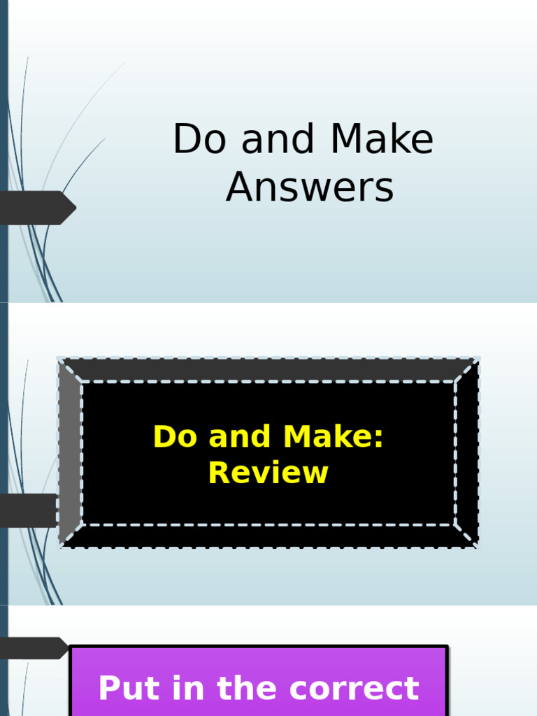 Mastering 'Do' and 'Make' Usage | PDF