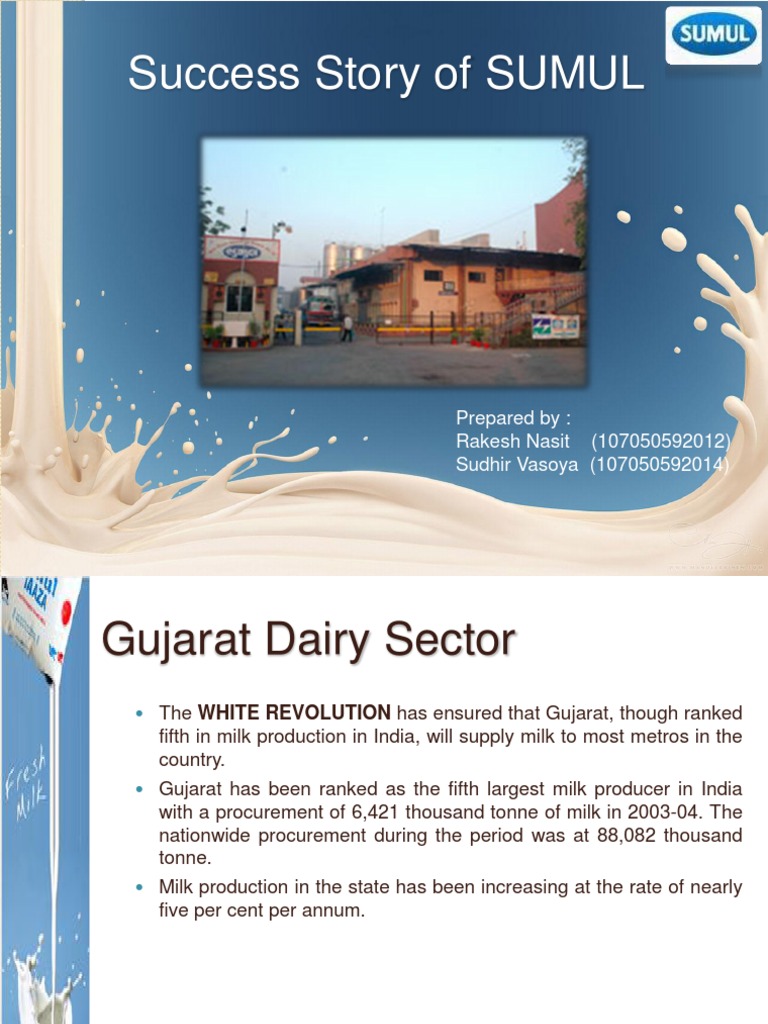 SUMUL Dairy: Success and Impact in Gujarat | PDF | Dairy | Gujarat