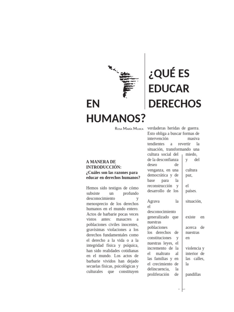 Word - Educ.en DH | PDF | Aprendizaje | Derechos humanos