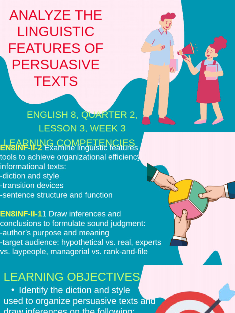Analyzing Diction in Persuasive Texts | PDF | Human Communication ...