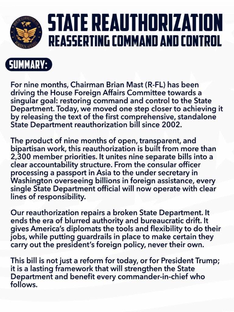State Reauthorization Reasserting Command and Control REVISION | PDF
