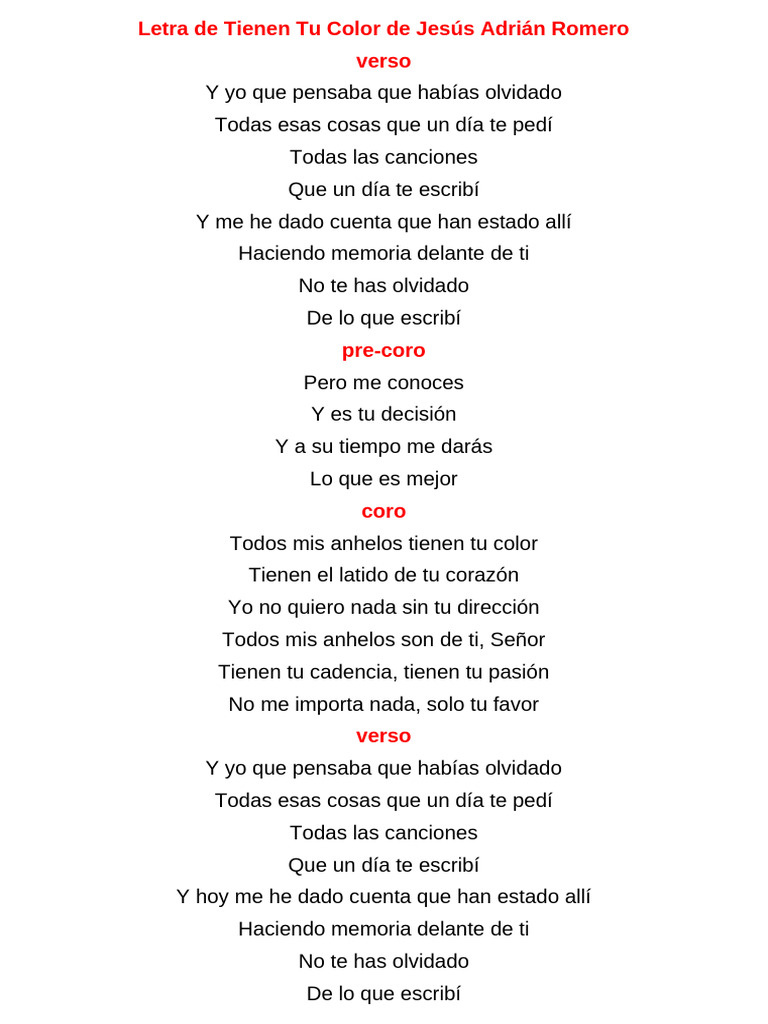 Letra de 