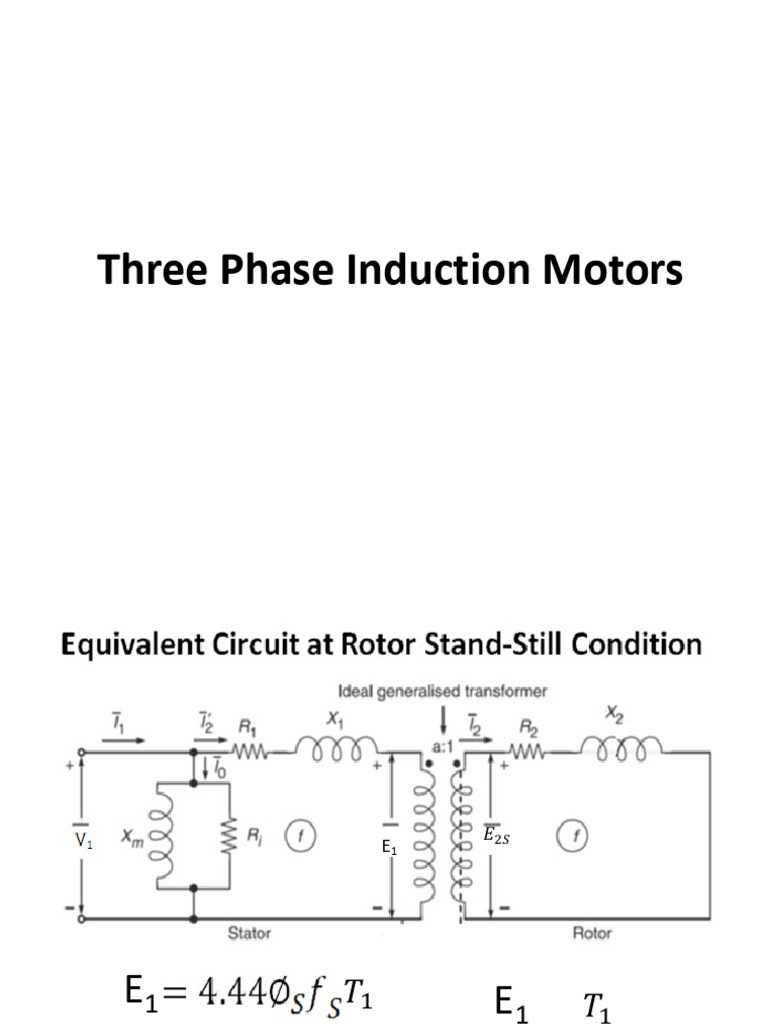Three Phase Induction Motors | PDF