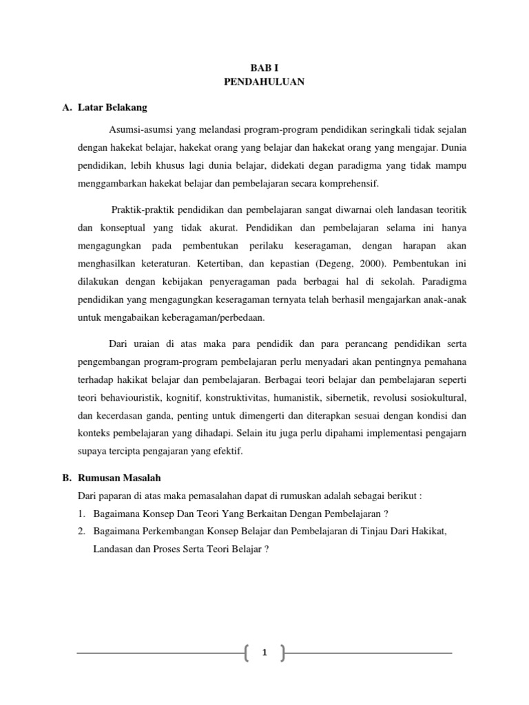 7 Konsep Dasar Pembelajaran Pendidikan | PDF