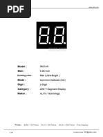 5161BS 7-Segment Display Datasheet | PDF | Celsius | Electronic Engineering
