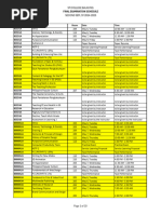 2024-2025 College Exam Schedule | PDF | Academic Term