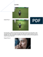 Editing Photographs Using A Filter