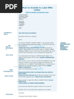 Sample Offer Letter | PDF