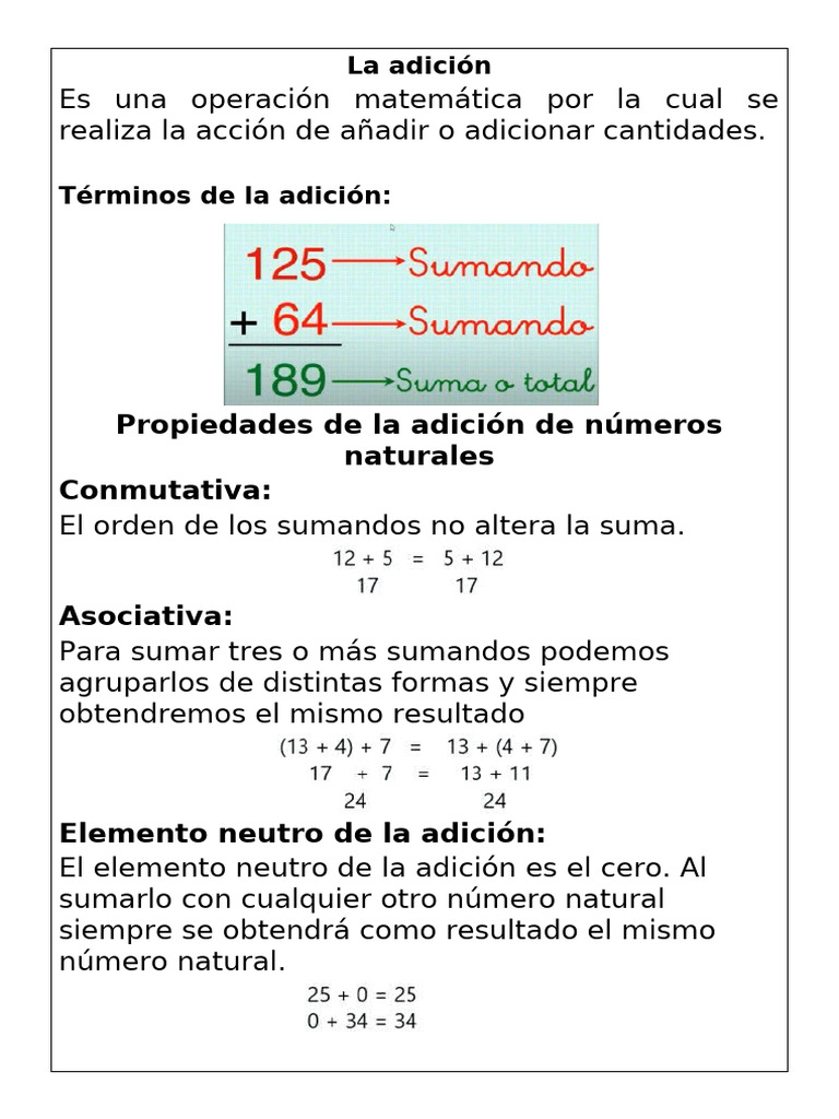 Adicion Hasta El Numero 9 | PDF