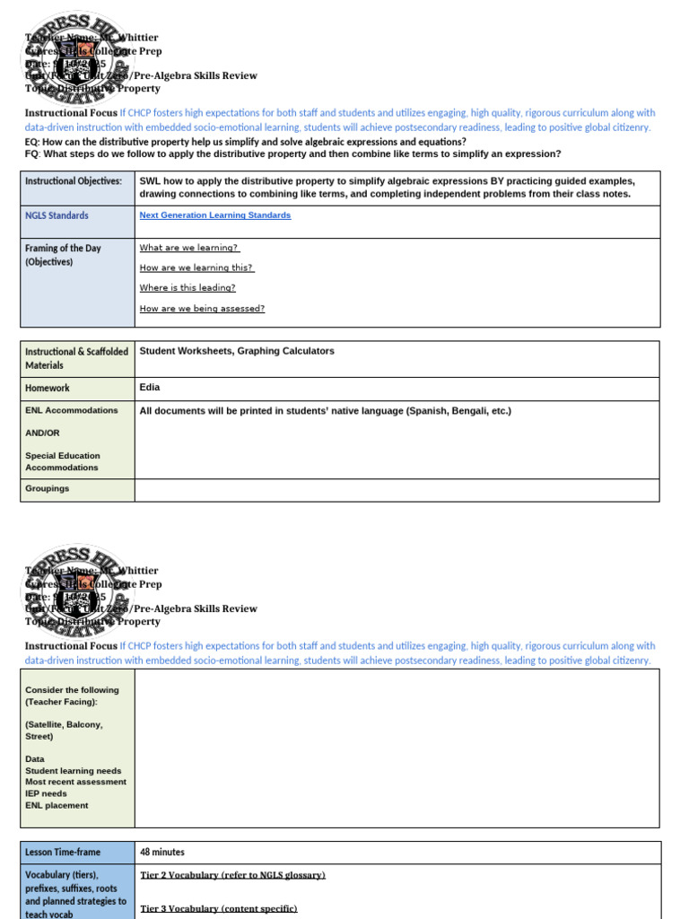 Lesson Plan 9 - 10 - 25 | PDF | Lesson Plan | Curriculum