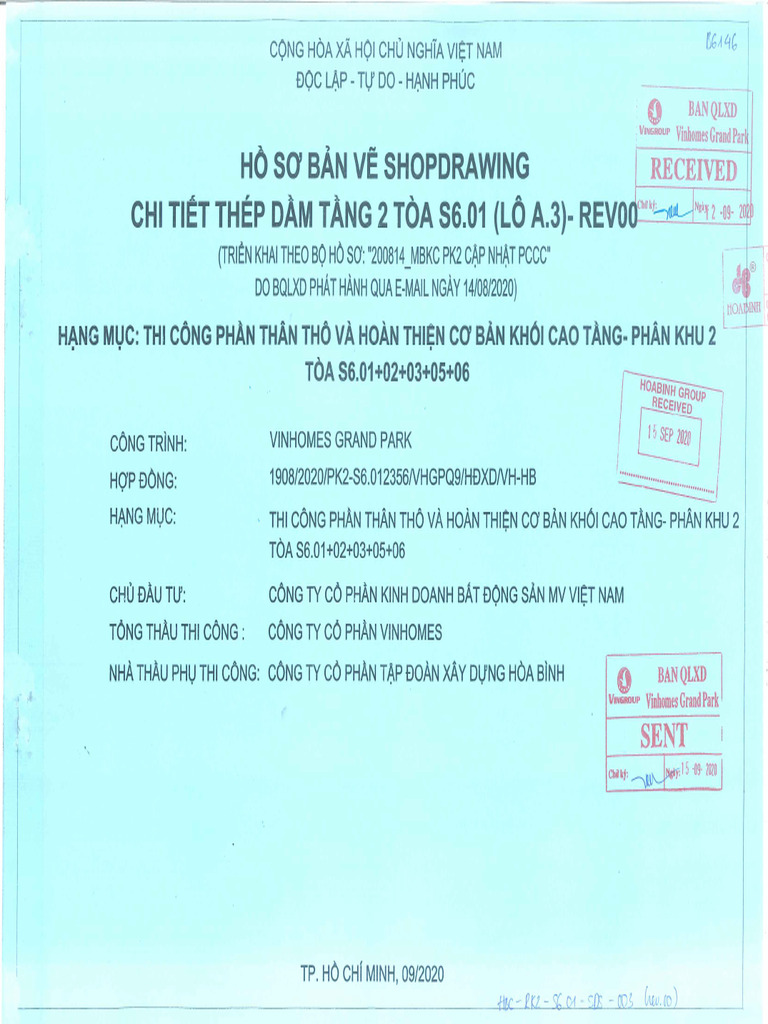 S6.01-SDS-003 Chi Tiet Thep Dam Tang 2 Toa S6.01 | PDF