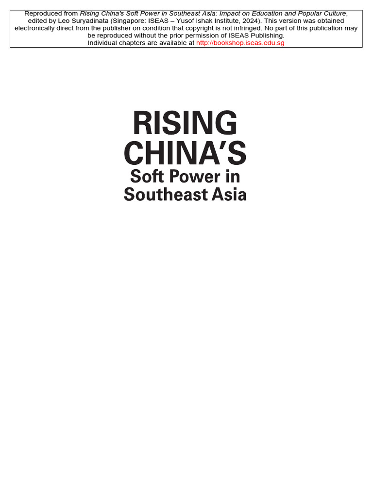 China's Soft Power in Southeast Asia | PDF | Singapore | World Politics
